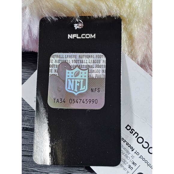 New Orleans Saint Kids Girl SZ XL (7-8) Multi Color Fluffy Slippers NFL by FOCO - Picture 6 of 8